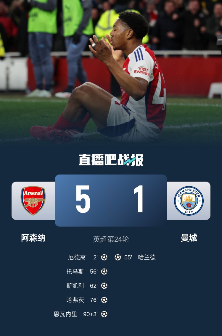 硬氣槍手無畏強(qiáng)敵！阿森納本賽季5-1碾壓曼城，3-0完勝皇馬